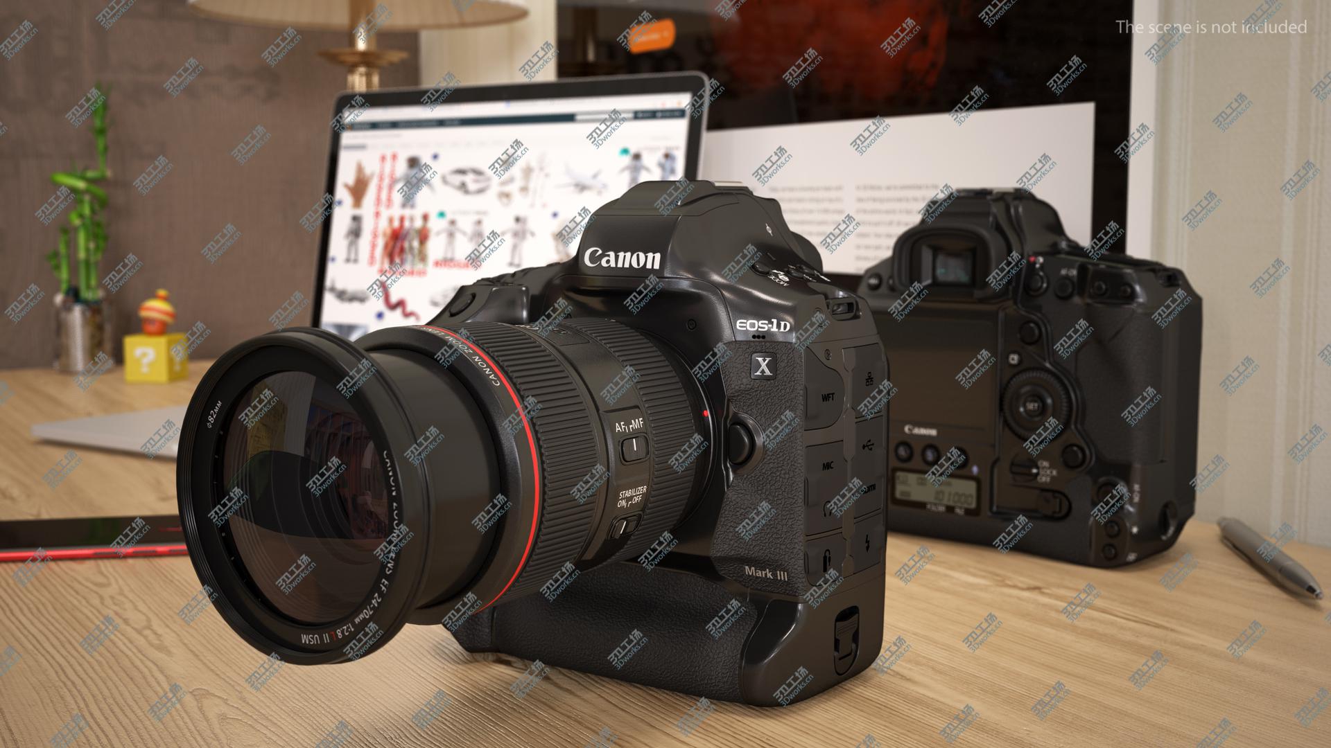 images/goods_img/2021040235/Canon 1DX with Zoom Lens 24 70 3D model/5.jpg